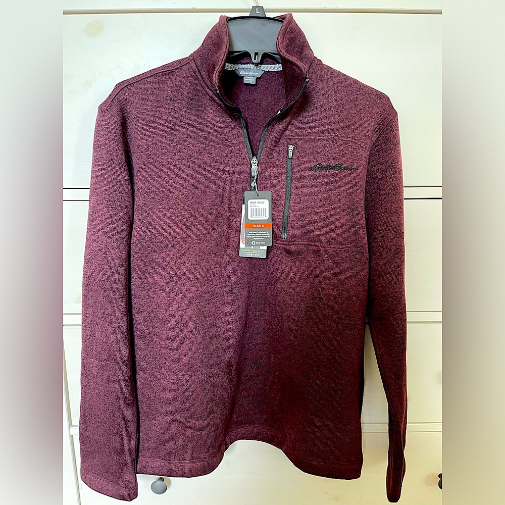 NWT Eddie Bauer 1/4 Zip Sweater Fleece